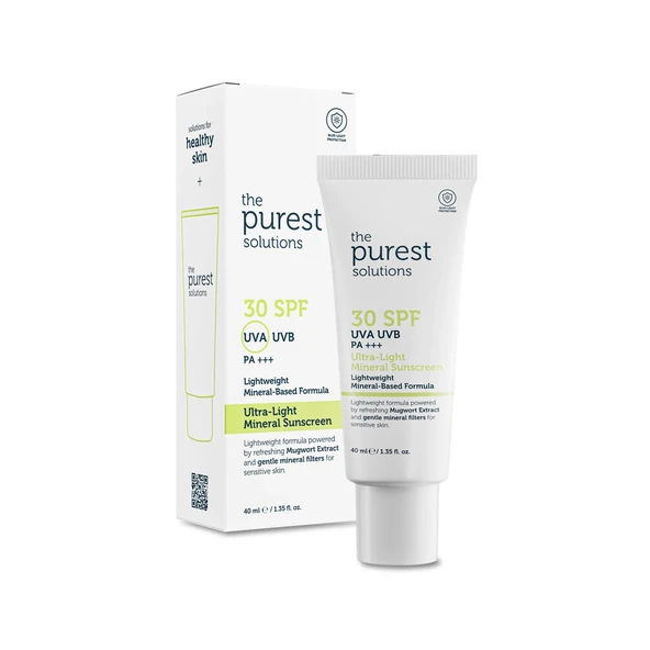 The Purest Solutions Mineral Filtreli Güneş Koruyucu Krem SPF 30 40 ml ürün görseli 1