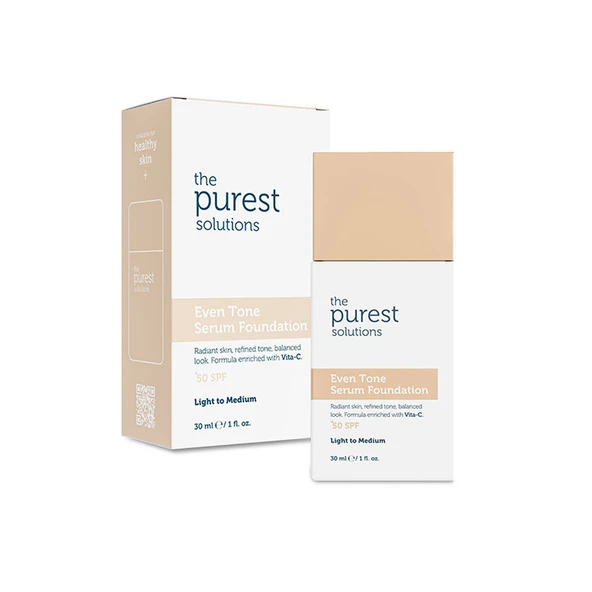 The Purest Solutions Even Tone Leke Karşıtı Serum Fondöten SPF50+ Açık-Orta Ton 30 ml ürün görseli 1