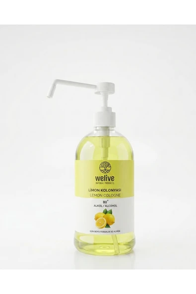 Welive LİMON KOLONYASI 750 ML (POMPA BAŞLIKLI) 80 DERECE ürün görseli 1