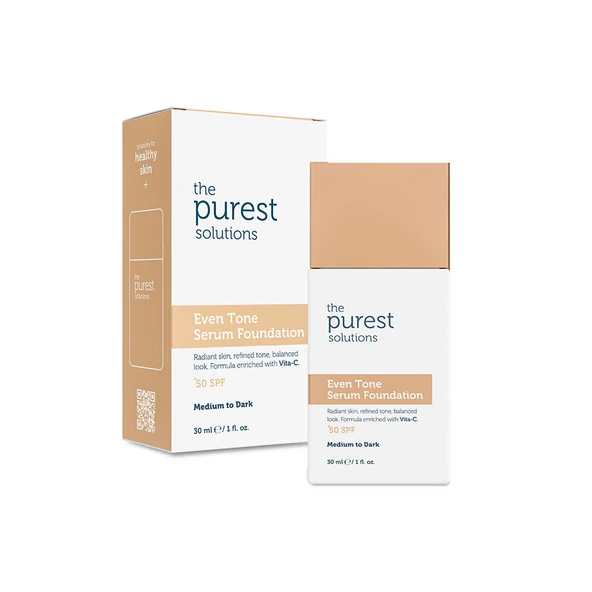 The Purest Solutions Even Tone Leke Karşıtı Serum Fondöten SPF50+ Orta-Koyu Ton 30 ml ürün görseli 1
