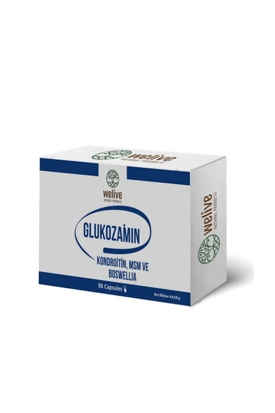 Welive Glukozamin Kondroitin MSM Boswellia 90 Kapsül – Eklemler ve Kıkırdak Sağlığı Desteği ürün görseli 1