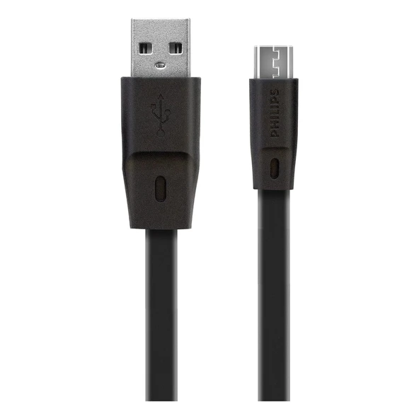 Philips 3A 45W UsbA to Universal Micro Hızlı Data ve Şarj Kablosu 1.8Metre DLC2519CB/97 ürün görseli 1