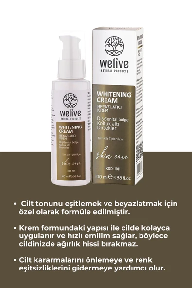 Welive Beyazlatıcı Krem 100 Ml - Resim 2