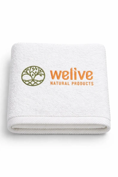 Welive Nakışlı 50x90 Bambu Havlu ürün görseli 1