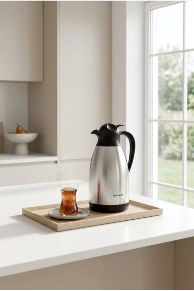 Bernardo Grandio Çelik Termos Inox 2 Litre - Resim 3