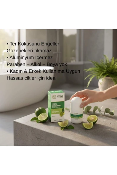 Welive Bergamot Aromalı Roll-on Deodorant - Resim 2