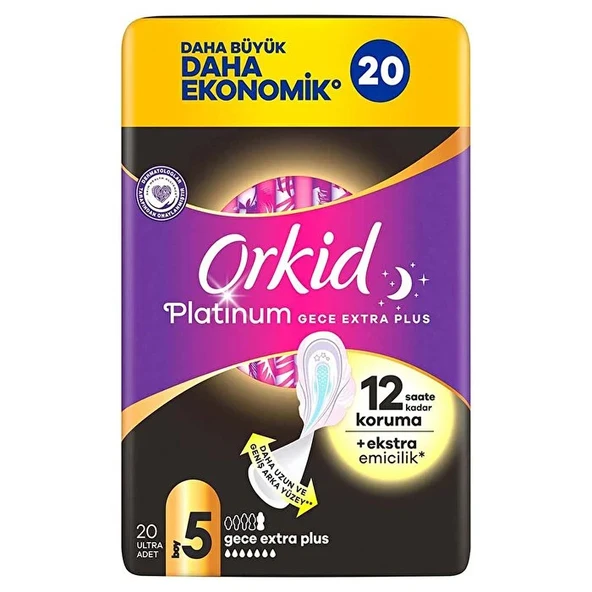 Ultra Platinum Gece Ekstre Plus Ped 20'Li - Resim 2