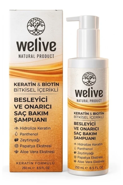 Welive KERATİN & BİOTİN ŞAMPUAN 250 ML ürün görseli 1