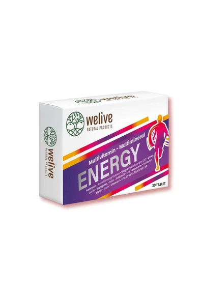 Welive Multivitamin, Multimineral Tablet – Energy Tablet - Resim 3