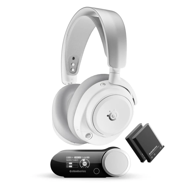 SteelSeries Arctis Nova Pro Omni Wireless ve Bluetooth Hi-Res Oyuncu Kulaklığı - Beyaz ürün görseli 1