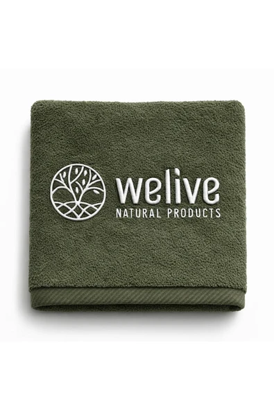 Welive Nakışlı 50x90 Bambu Havlu ürün görseli 1
