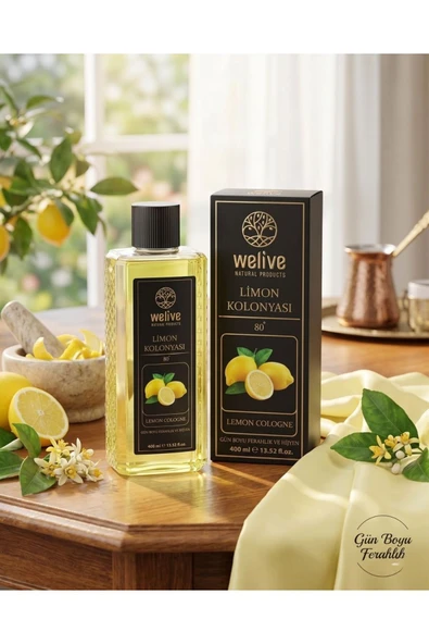 Welive LİMON KOLONYASI 400 ML EXCLUSIVE (KUTULU) ürün görseli 1
