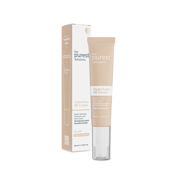 The Purest Solutions Kuru ve Karma Ciltler İçin Yoğun Nemlendirici BB Krem SPF 50+ Açık-Orta Ton 40 ml ürün görseli 1