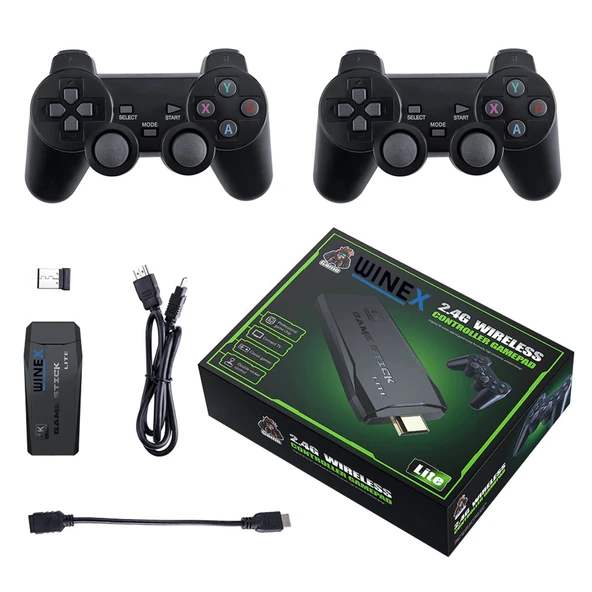 Winex Arcade Yeni 4KHD Retro Game Stick 90 lı Yıllar Atari Makinası Oyunları 5742 Oyunlu Konsol ürün görseli 1
