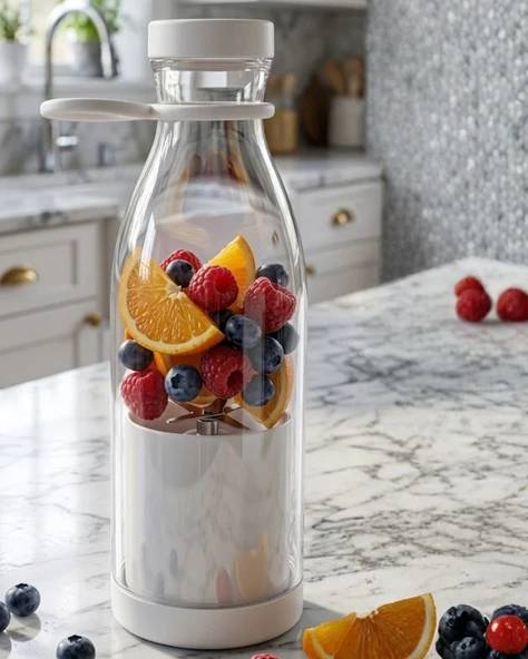 Şarjlı Taşınabilir Blender 380 Ml Usb Kablosuz Smoothie Ve Meyve Karıştırıcı ürün görseli 1