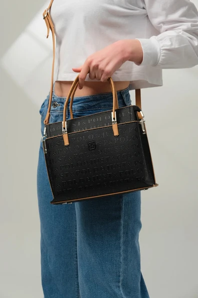 Just Polo Kadın Orijinal Ayarlanabilir Askılı Şık El & Omuz Çantası Shoulder Bag EBAT : 25 X 22 CM ürün görseli 1