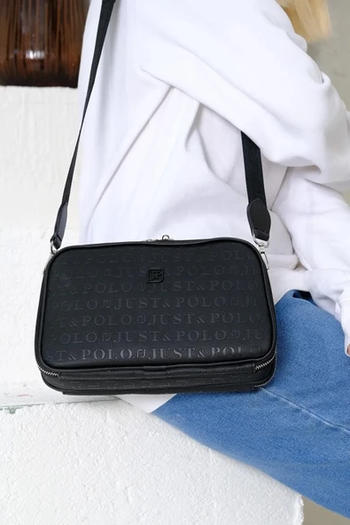 Just Polo Kadın Yeni Sezon Gofraj Baskılı Omuz Çantası 232053MH ürün görseli 1