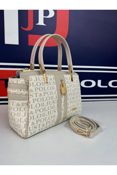 Just Polo Kadın Kum Camel Omuz Çantası Ve Cüzdanı Kombini 4014mh ürün görseli 1