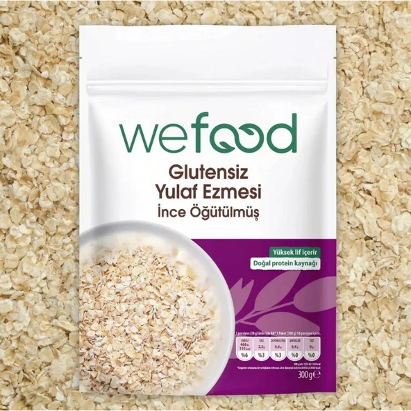Wefood İnce Öğütülmüş Glutensiz Yulaf Ezmesi 300 Gr ürün görseli 1