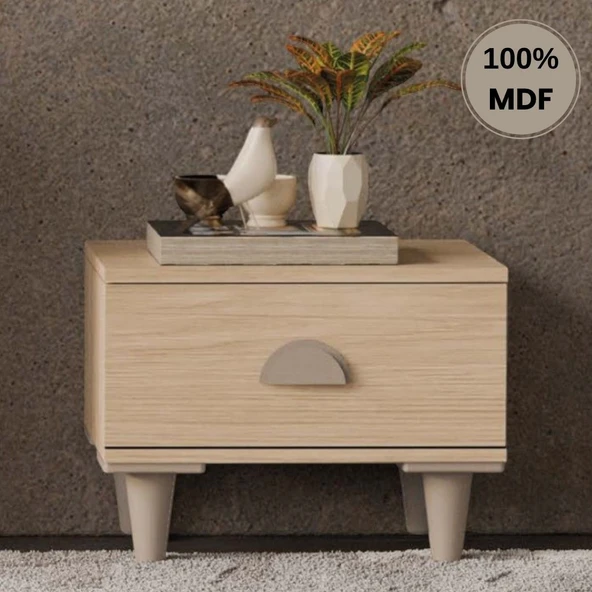 Ladin Mdf Ayaklı Tasarım Komodin ürün görseli 1