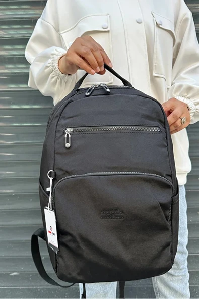 Just Polo Kadın İthal Klinkır Kumaş Şık Ve Lüks Sırt Çantası Shopper ürün görseli 1
