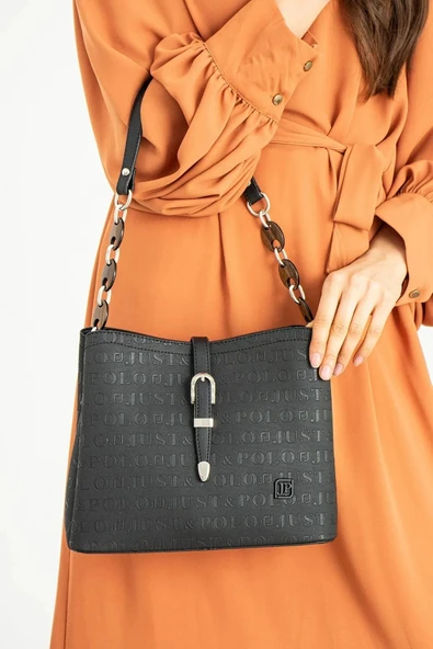 Just Polo Kadın El ve Omuz Çantası Orta Boy 6011MH ürün görseli 1