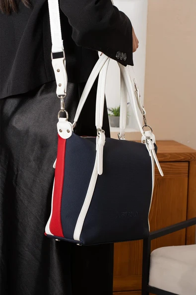 Just Polo Kadın Yeni Sezon Nakışlı Büyük Boy El Ve Omuz Çantası 236035MH ürün görseli 1