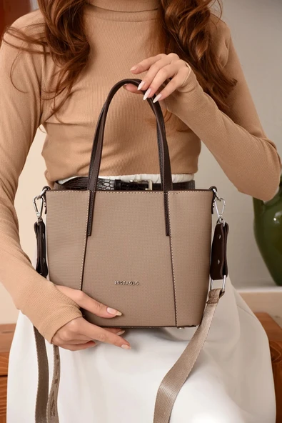 Just Polo Kadın Spor Model Ayarlanabilir Askılı Şık El Ve Omuz Çantası EBAT : 24 X 20 CM Shopper ürün görseli 1