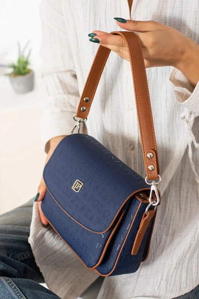Just Polo Günlük Kombinlere Uygun Kadın 3 Bölmeli Orta Boy El Ve Omuz Çantası 234062MH ürün görseli 1