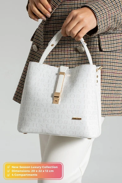 Just Polo Kadın Orta Boy Su Geçirmez Günlük Şık El Ve Omuz Çantası EBAT 23 X 18 CM Shoulder Bag ürün görseli 1