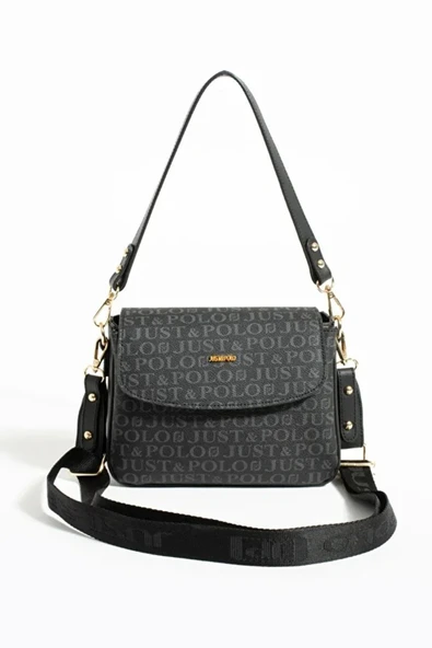 Just Polo Kadın Baskılı Ayarlanabilir Askılı Şık Ve Lüks El & Omuz Çantası Shoulder Bag ürün görseli 1