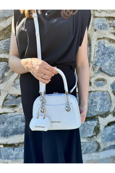 Just Polo Kadın Yeni Sezon Mini Cüzdan Aksesuarlı Askılı Şık El Ve Omuz Çantası EBAT : EN 19 BOY 14 CM ürün görseli 1