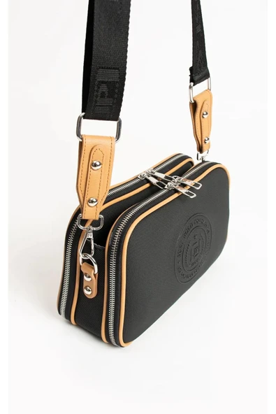 Just Polo JUSTPOLO KADIN ORİJİNAL LACOSTE 3 BÖLMELİ İKİ ASKILI OMUZ VE ÇAPRAZ ÇANTASI ürün görseli 1