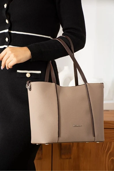 Just Polo Kadın Yeni Sezon Büyük Boy Lüks El Ve Omuz Çantası Shoulder Bag ürün görseli 1