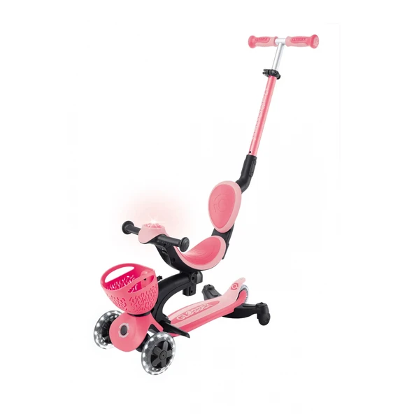 Globber Go Up Baby 360 Scooter (ışıklı) Koyu Pastel Pembe ürün görseli 1