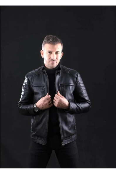 ERKEKE DERİ MONT 537 - Resim 2