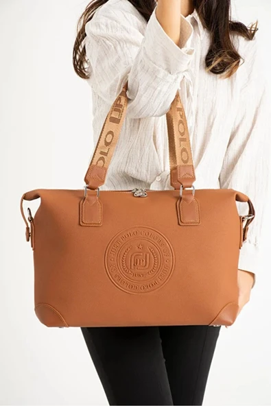Just Polo Kadın Spor Model Ayarlanabilir Askılı Büyük Boy Şık El & Omuz Çantası Shoulder Bag ürün görseli 1