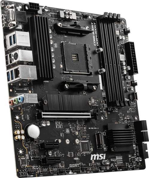 MSI B550M PRO-VDH DDR4 M2 PCIe NVME HDMI DP PCIe 16X v4.0 AM4 mATX ürün görseli 1