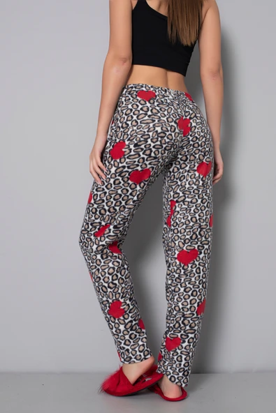 Özlem & Donex Kalın Polar Kumaş Lastikli Bel Kadın Pijama Altı ürün görseli 1