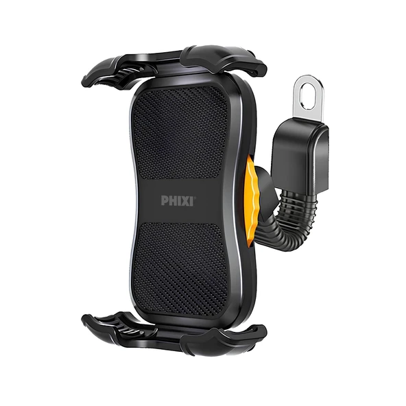 Phixi Force MT10 Dikiz Ayna Baglantili Otomatik Motosiklet ve Bisiklet Telefon Tutucu ürün görseli 1