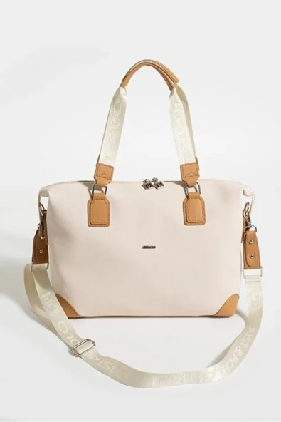 Just Polo Kadın Büyük Valiz Boy Ayarlanabilir Askılı Lüks El Ve Omuz Çantası Shopper EBAT: 33 X 40 CM ürün görseli 1