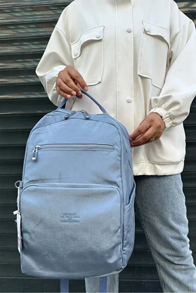 Just Polo Kadın İthal Klinkır Kumaş Şık Ve Lüks Sırt Çantası Shopper ürün görseli 1