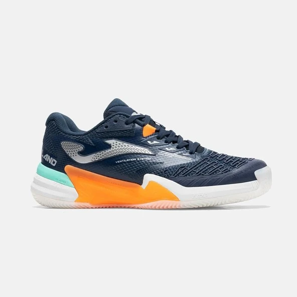 Joma TROLS2603AC Roland Sert & Toprak Kort Erkek Tenis Ayakkabısı - Lacivert/Turuncu ürün görseli 1
