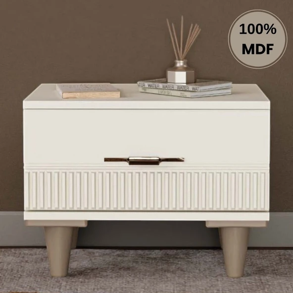 Menekşe Mdf Ayaklı Tasarım Komodin ürün görseli 1