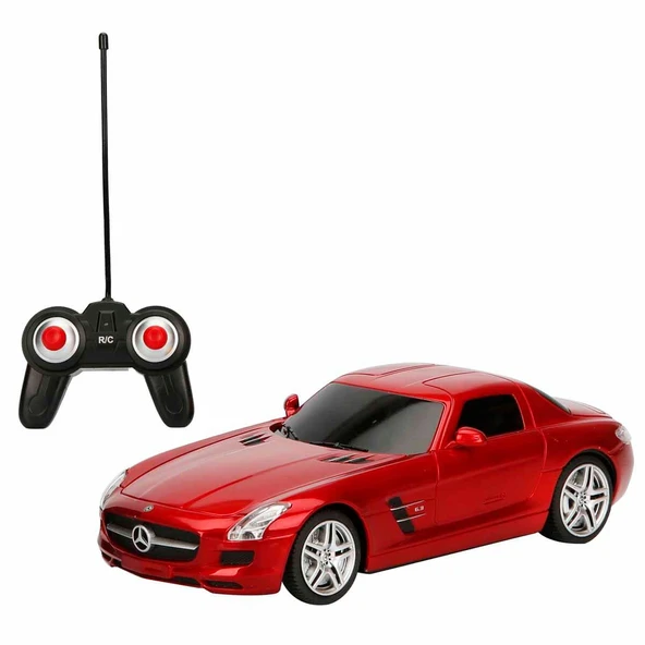 Mercedes Benz Sls Amg 1:24 Işıklı Uzaktan Kumandalı Kırmızı Araba 39465 ürün görseli 1