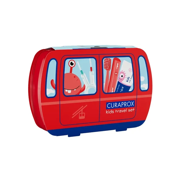 Curaprox Çocuk Seyahat Seti Kırmızı ürün görseli 1