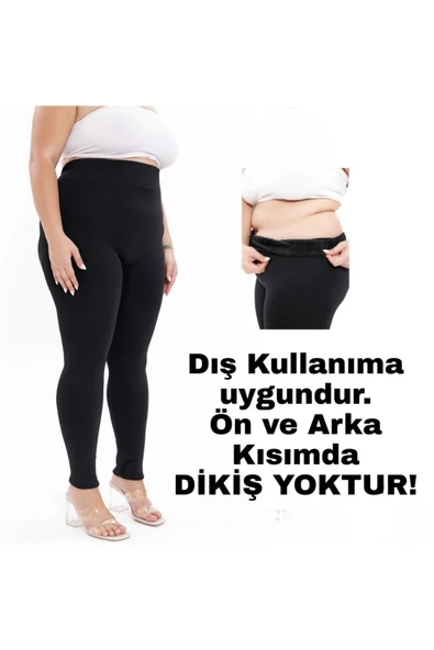 TEPMOMETP İçi Peluş Kürklü Soğuğa Dayanıklı Termal Battal Büyük bedene Uyumlu Premium Kalite Rahat Tayt ürün görseli 1