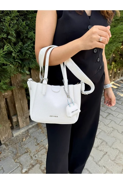 Just Polo Kadın Yeni Sezon 3 Bölmeli Yumuşak Deri Lüks Ve Şık Dokunuş El & Omuz Çantası Shoulder Bag ürün görseli 1
