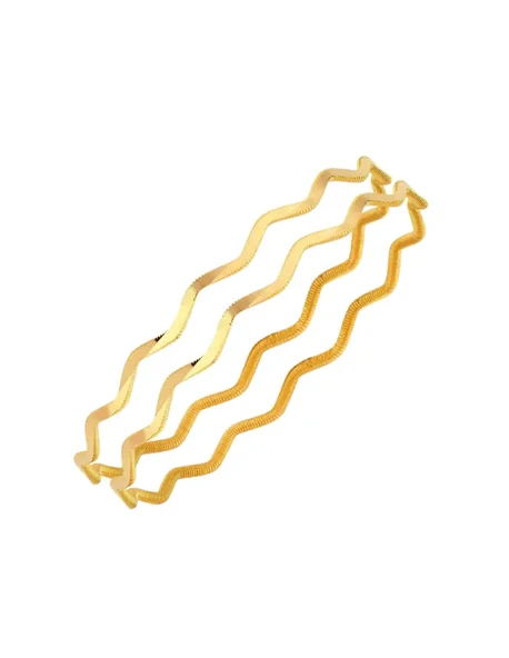 20 gr 22 Ayar Zigzag Ajda Bilezik ( 10gr x 2 Adet ) ürün görseli 1