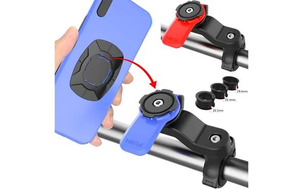 Briviga Bisiklet Telefon Tutucu Adaptör Siyah Kırmızı 260079 ürün görseli 1